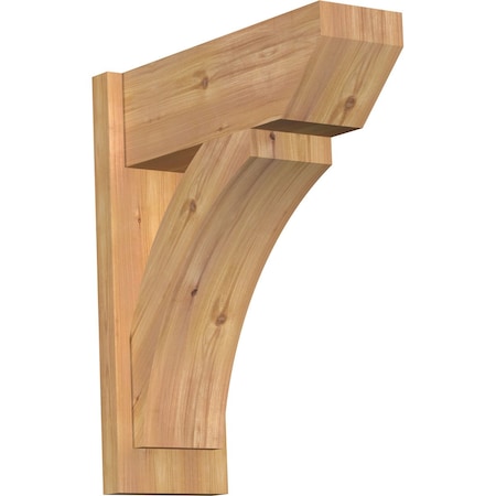 Ekena Millwork Thorton Slat Smooth Outlooker, Western Red Cedar, 7 1/2"W x 20"D x 24"H OUT08X20X24THR06SWR